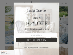 'laylagrayce.com' screenshot