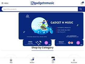 'gadgetnmusic.com' screenshot