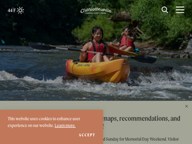 'visitcharlottesville.org' screenshot
