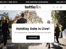 BattleFlex homepage screenshot