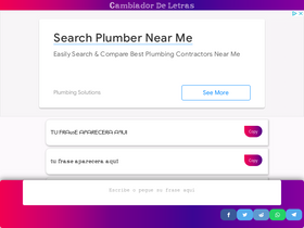'cambiadordeletras.com' screenshot