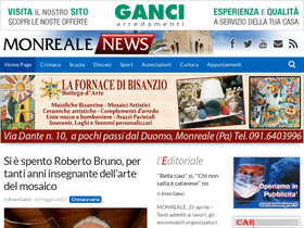 'monrealenews.it' screenshot