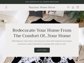 waymachomedecor.com homepage screenshot
