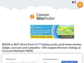 'caravansitefinder.co.uk' screenshot