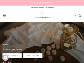 Fondantsparfumes homepage screenshot