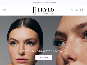 lilylomakeup.com homepage screenshot