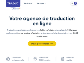 'traduc.com' screenshot