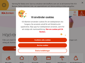 'icabanken.se' screenshot