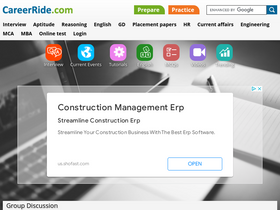 'careerride.com' screenshot