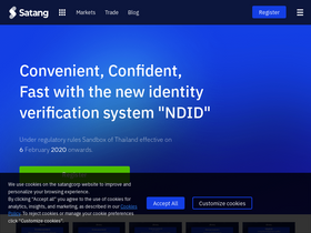 'satangcorp.com' screenshot