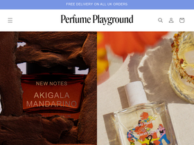 Perfume Playground website screenshot