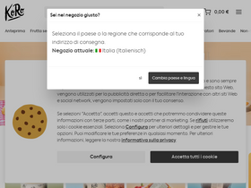'koro-shop.it' screenshot
