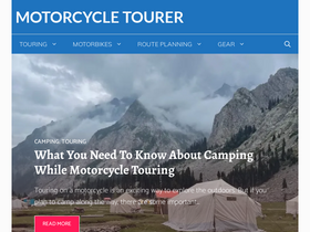 'motorcycletourer.com' screenshot