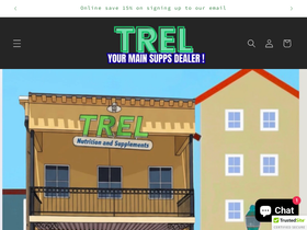 trelsupps.com homepage screenshot