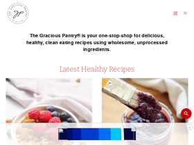 'thegraciouspantry.com' screenshot