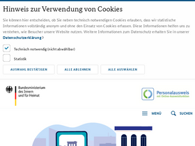 'personalausweisportal.de' screenshot