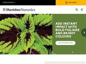 'sheridannurseries.com' screenshot