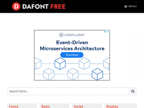 'dafontfree.co' screenshot