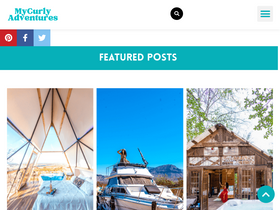 'mycurlyadventures.com' screenshot