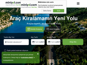 'miniyol.com' screenshot