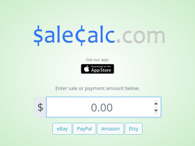 'salecalc.com' screenshot