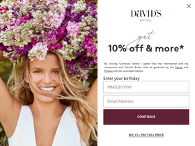 'davidsbridal.com' screenshot