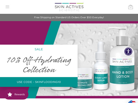 'skinactives.com' screenshot