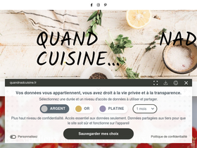'quandnadcuisine.fr' screenshot