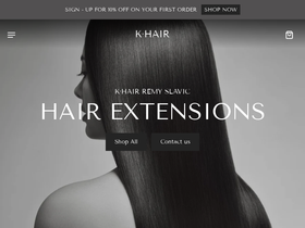 K·HAIR website screenshot