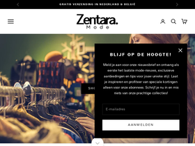 Zentara homepage screenshot