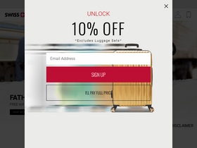 'swissgear.com' screenshot