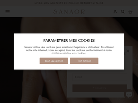 Sanaor homepage screenshot