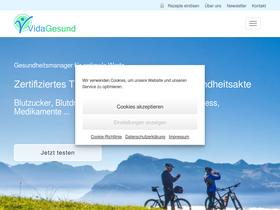 'vidagesund.de' screenshot