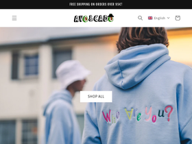 avoandcadoclothing.com homepage screenshot