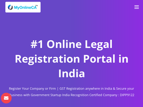 'myonlineca.in' screenshot