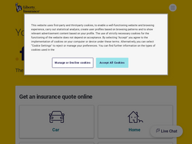 'libertyinsurance.ie' screenshot