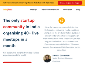 'hellomeets.com' screenshot