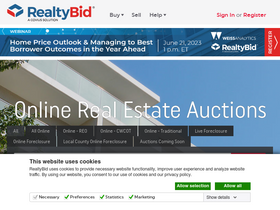 'realtybid.com' screenshot