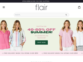 flairlifestyleclothing.com homepage screenshot