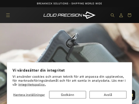 loudprecision.com homepage screenshot