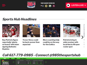 '985thesportshub.com' screenshot