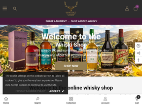 Whiski Shop homepage screenshot