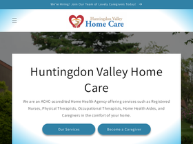 hvhomecare.com homepage screenshot