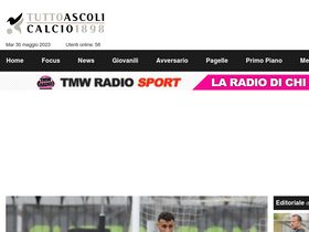 'tuttoascolicalcio.it' screenshot