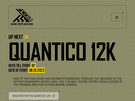 'marinemarathon.com' screenshot