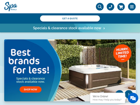 'spaworld.com.au' screenshot