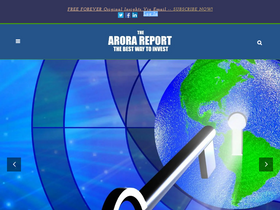 'thearorareport.com' screenshot
