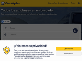 'checkmybus.es' screenshot