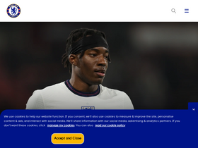 'chelseafc.com' screenshot