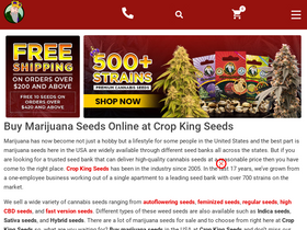 'cropkingseeds.com' screenshot